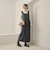 【WEB限定 Wardrobe DAILY MINIMAL】ウールライクメランジ スクエアネックワンピース ウォッシャブル