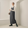 【WEB限定 Wardrobe DAILY MINIMAL】ウールライクメランジ スクエアネックワンピース ウォッシャブル
