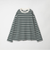 ディストレスト ボーダー ロングスリーブ Tシャツ