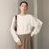 【WEB限定 Wardrobe DAILY MINIMAL】フリルレイヤーブラウス ウォッシャブル