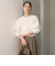 【WEB限定 Wardrobe DAILY MINIMAL】フリルレイヤーブラウス ウォッシャブル