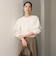 【WEB限定 Wardrobe DAILY MINIMAL】フリルレイヤーブラウス ウォッシャブル