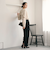 【WEB限定 Wardrobe DAILY MINIMAL】フリルレイヤーブラウス ウォッシャブル