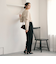 【WEB限定 Wardrobe DAILY MINIMAL】フリルレイヤーブラウス ウォッシャブル