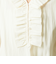 【WEB限定 Wardrobe DAILY MINIMAL】フリル Vネックブラウス ウォッシャブル