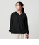 【WEB限定 Wardrobe DAILY MINIMAL】フリル Vネックブラウス ウォッシャブル