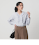 【WEB限定 Wardrobe DAILY MINIMAL】フリル Vネックブラウス ウォッシャブル