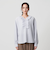 【WEB限定 Wardrobe DAILY MINIMAL】フリル Vネックブラウス ウォッシャブル