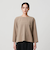 【WEB限定 Wardrobe DAILY MINIMAL】クルーネックブラウス ウォッシャブル