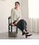 【WEB限定 Wardrobe DAILY MINIMAL】クルーネックブラウス ウォッシャブル