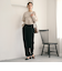 【WEB限定 Wardrobe DAILY MINIMAL】ダブルクロス テーパードパンツ ウォッシャブル