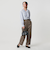 【WEB限定 Wardrobe DAILY MINIMAL】ダブルクロス テーパードパンツ ウォッシャブル