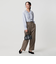 【WEB限定 Wardrobe DAILY MINIMAL】ダブルクロス テーパードパンツ ウォッシャブル
