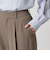 【WEB限定 Wardrobe DAILY MINIMAL】ダブルクロス テーパードパンツ ウォッシャブル