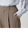 【WEB限定 Wardrobe DAILY MINIMAL】ダブルクロス テーパードパンツ ウォッシャブル