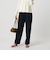 【WEB限定 Wardrobe DAILY MINIMAL】ダブルクロス テーパードパンツ ウォッシャブル