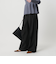 【WEB限定 Wardrobe DAILY MINIMAL】ウールライクメランジ ワイドパンツ ウォッシャブル