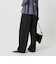 【WEB限定 Wardrobe DAILY MINIMAL】ウールライクメランジ ワイドパンツ ウォッシャブル