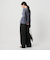 【WEB限定 Wardrobe DAILY MINIMAL】ウールライクメランジ ワイドパンツ ウォッシャブル
