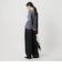 【WEB限定 Wardrobe DAILY MINIMAL】ウールライクメランジ ワイドパンツ ウォッシャブル