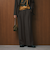 【WEB限定 Wardrobe DAILY MINIMAL】ウールライクメランジ ワイドパンツ ウォッシャブル