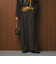 【WEB限定 Wardrobe DAILY MINIMAL】ウールライクメランジ ワイドパンツ ウォッシャブル