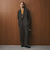 【WEB限定 Wardrobe DAILY MINIMAL】ウールライクメランジ ワイドパンツ ウォッシャブル