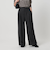 【WEB限定 Wardrobe DAILY MINIMAL】ウールライクメランジ ワイドパンツ ウォッシャブル