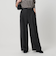 【WEB限定 Wardrobe DAILY MINIMAL】ウールライクメランジ ワイドパンツ ウォッシャブル