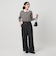 【WEB限定 Wardrobe DAILY MINIMAL】ウールライクメランジ ワイドパンツ ウォッシャブル
