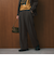 【WEB限定 Wardrobe DAILY MINIMAL】ウールライクメランジ ワイドパンツ ウォッシャブル