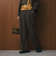 【WEB限定 Wardrobe DAILY MINIMAL】ウールライクメランジ ワイドパンツ ウォッシャブル
