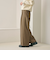 【WEB限定 Wardrobe DAILY MINIMAL】ウールライクメランジ ワイドパンツ ウォッシャブル