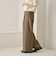 【WEB限定 Wardrobe DAILY MINIMAL】ウールライクメランジ ワイドパンツ ウォッシャブル