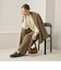 【WEB限定 Wardrobe DAILY MINIMAL】ウールライクメランジ ワイドパンツ ウォッシャブル