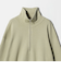 コットンカシミヤ ハーフジッププルオーバー ウォッシャブル