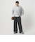毛ポリエステルブレンド ワイドタックパンツ