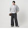 毛ポリエステルブレンド ワイドタックパンツ