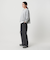 毛ポリエステルブレンド ワイドタックパンツ