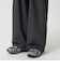 毛ポリエステルブレンド ワイドタックパンツ