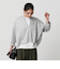 【WEB限定】ラメ裏毛 キーネック 8分袖プルオーバー
