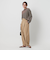 ポリエステルブレンド カーブパンツ