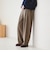 ポリエステルブレンド カーブパンツ