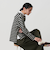 【WEB限定】マルチボーダー ハーフジッププルオーバー