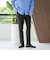 【WEB限定 WARDROBE SMART】LANATEC シャンブレー ノープリーツ パンツ