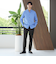 【WEB限定 WARDROBE SMART】LANATEC シャンブレー ノープリーツ パンツ