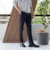 【WEB限定 WARDROBE SMART】LANATEC シャンブレー ノープリーツ パンツ