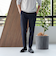 【WEB限定 WARDROBE SMART】LANATEC シャンブレー ノープリーツ パンツ