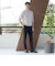 【WEB限定 WARDROBE SMART】LANATEC シャンブレー ノープリーツ パンツ