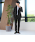 【WEB限定 WARDROBE SMART】LANATEC セットアップ/背抜きジャケット＆イージーパンツ